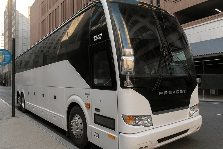 a Charter Bus Rental North Richland Hills coach bus